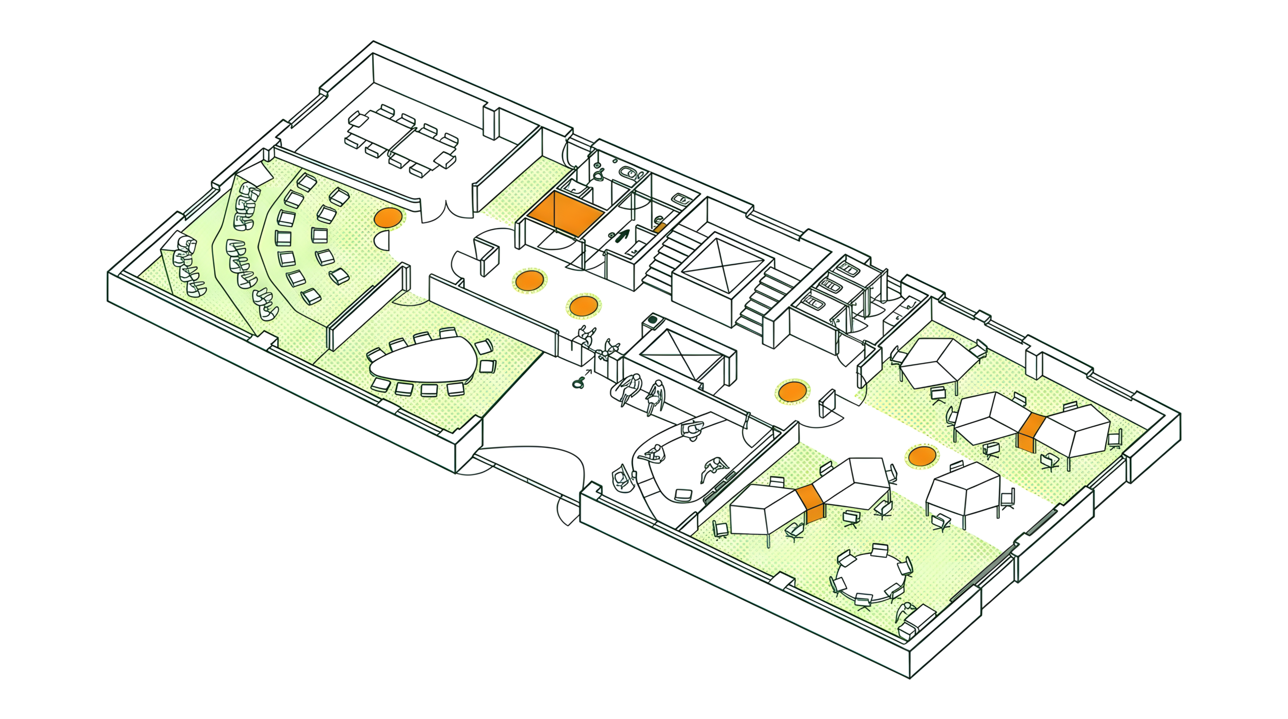 Planimetria isometrica del piano selezionato — O-District